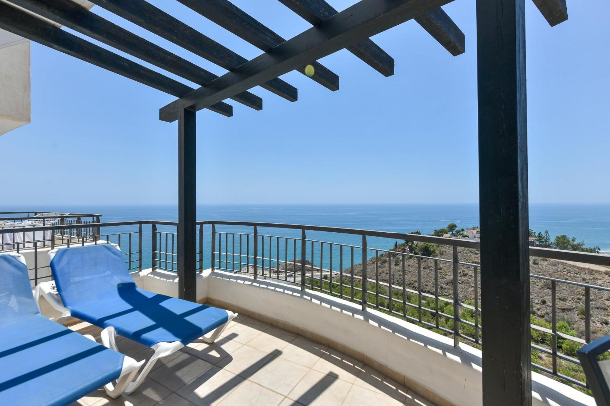 Apartamento Vista Mar Frontal Garaje Y Wifi Torrox Kültér fotó
